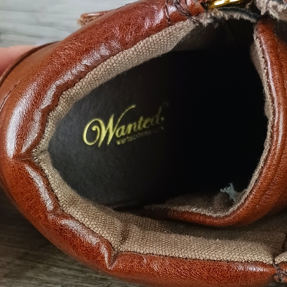 Wanted wedge sneakers studded brown gold women's 7 - Picture 5 of 8